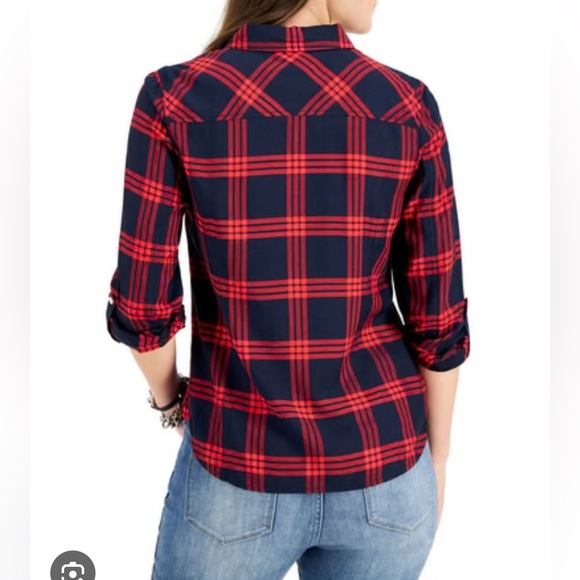 Women’s XS Tommy Hilfiger flannel - Picture 2 of 7
